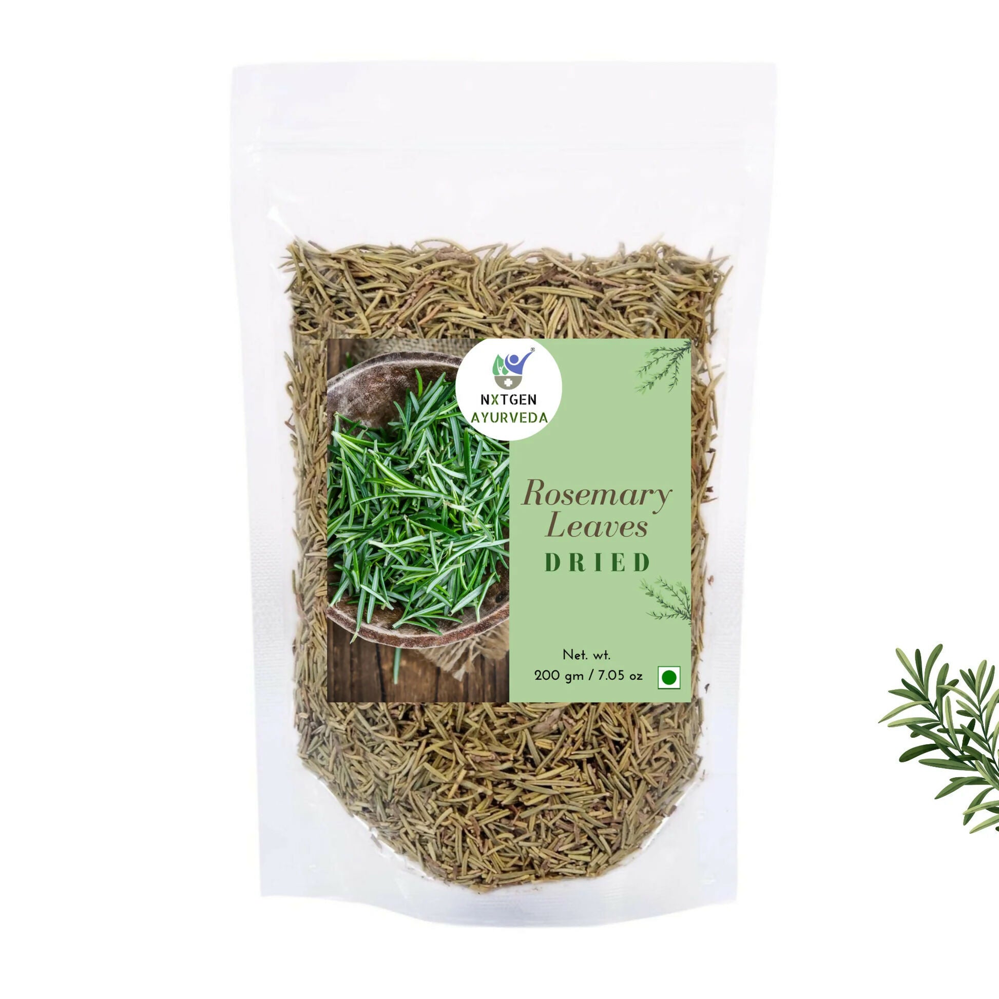 Close-up of dried rosemary leaves