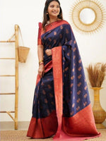 Thumbnail for Anouk Woven Design Zari Banarasi Saree