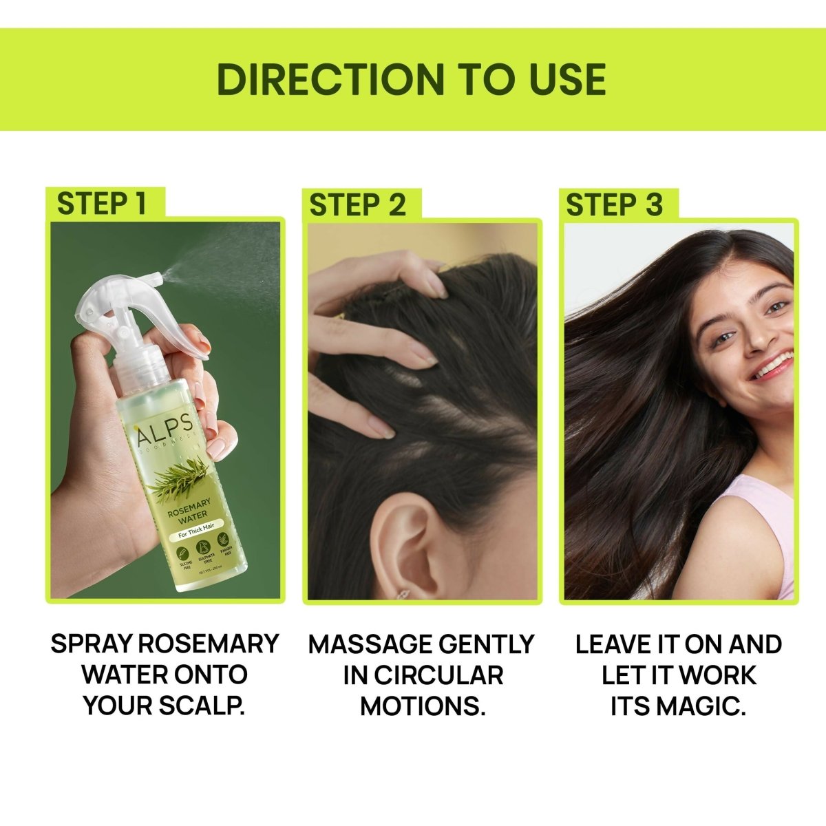 Alps Goodness Rosemary Haircare Power Duo with Rosemary Water & Rosemary Essential Oil - Distacart