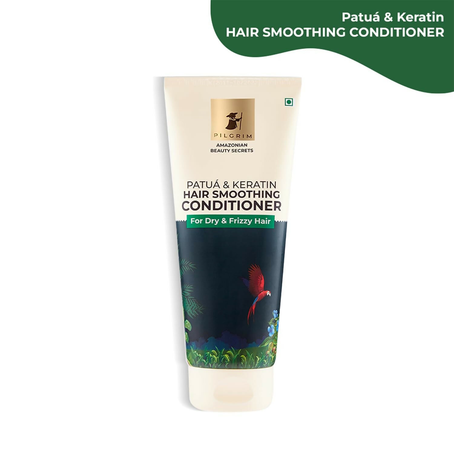 Pilgrim Amazonian Patua & Keratin Hair Smoothing Conditioner For Dry & Frizzy Hair With Sacha Inchi - Distacart