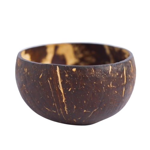 Thenga Natural Round Coconut Shell Bowl - Dista