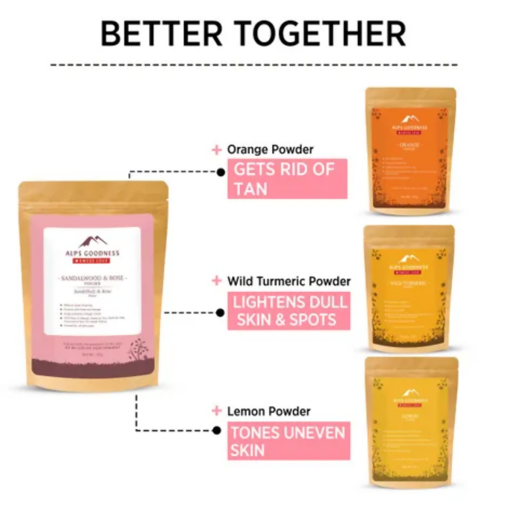 Alps Goodness Sandalwood & Rose Powder
