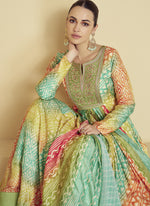 Thumbnail for Vegaa Fashion Multicolor Real Muslin Digital Print Anarkali Suit