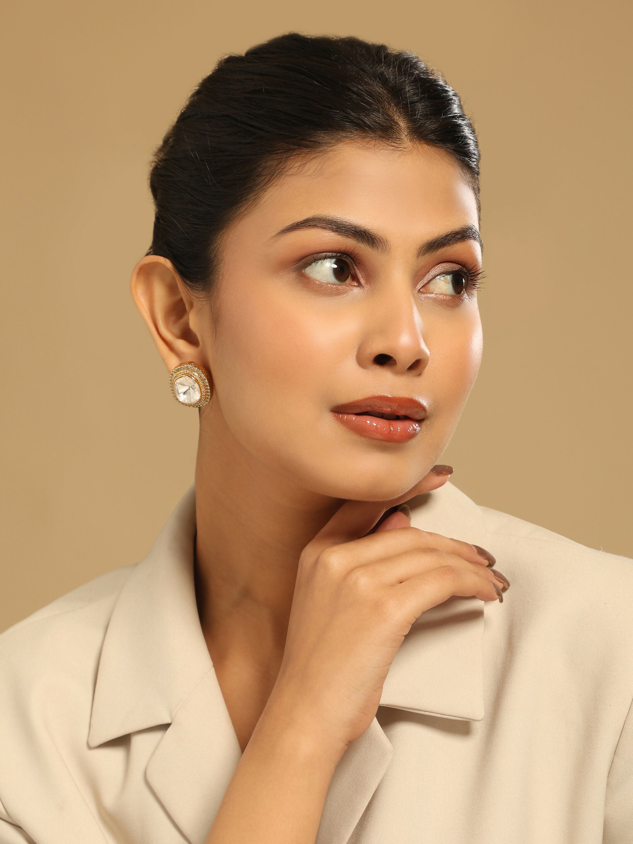 Nuyug Golden Spark Anti Tarnish studs