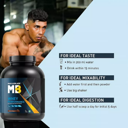 MuscleBlaze Whey Performance Protein Chocolate - Distacart