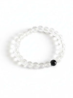 Thumbnail for NVR Unisex White Crystal Evil Eye Bracelet - Distacart