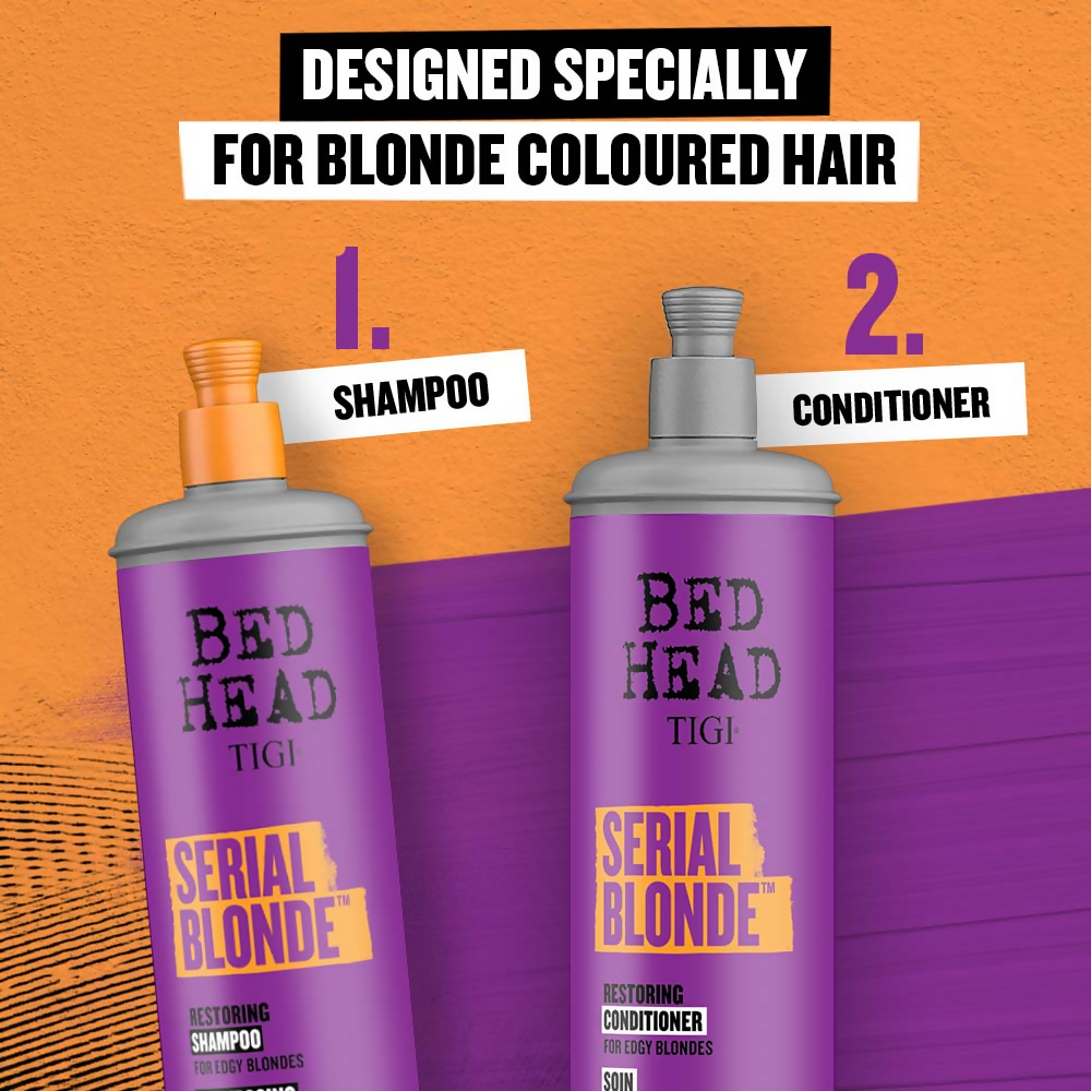 Buy TIGI Bed Head Serial Blonde Restoring Shampoo Online at Best Price | Distacart