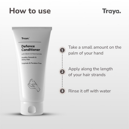 Traya Defence Conditioner with Biotin & Niacinamide - Distacart