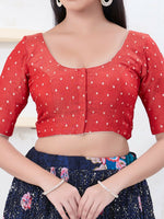 Thumbnail for Joban Fashion Pink Tissue Elbow Sleeveless Front Open Blouse