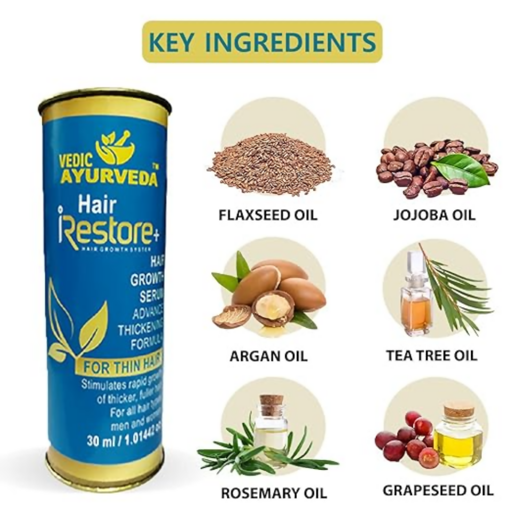VedicAyurveda Hair Restore+ Serum Hair Growth Serum - Dista