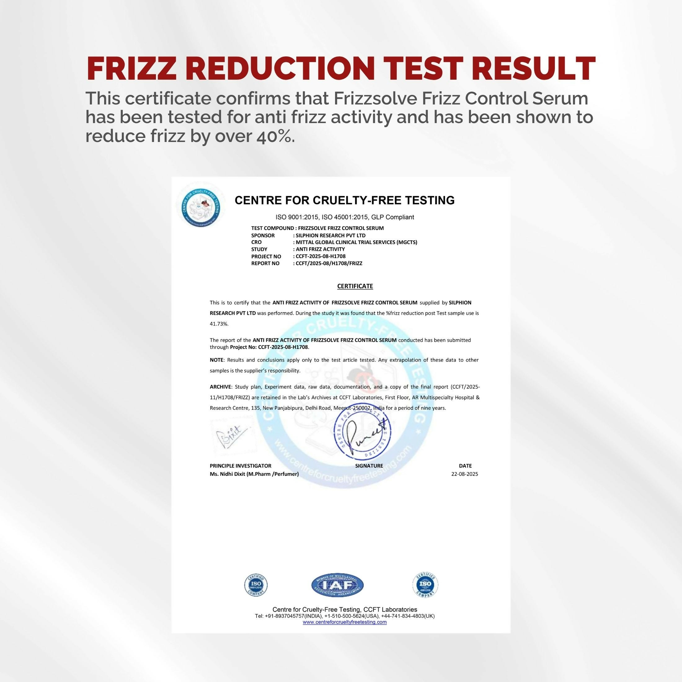 Chosen FrizzsolveFrizz Control Serum – Advanced Anti-Frizz Hair Serum With Astaxanthin