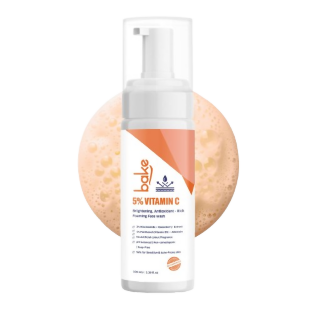Bake 5% Vitamin C Foaming Face Wash with 3% Niacinamide - Distacart