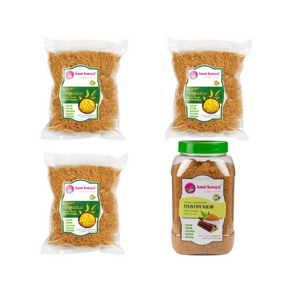 Ammi Samayal Wheat Vermicelli (Semiya/Sevai) and Country Sugar Combo - Distacart