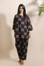Thumbnail for Breathables Abstract Black Cotton Co-Ord Set - Dista