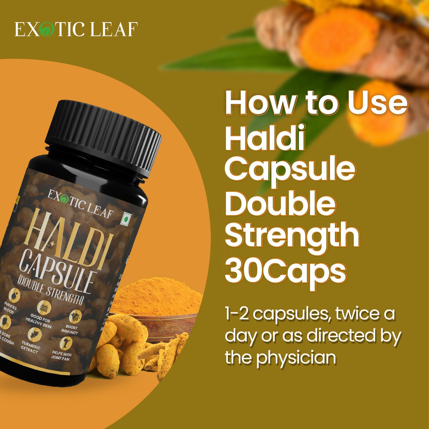 Exotic Leaf Haldi Tablets - Distacart