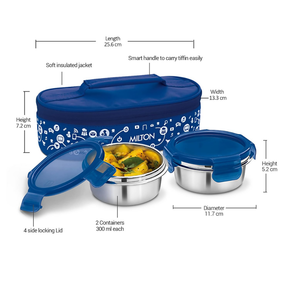 Milton Lifestyle Lunch Box with Insulated Bag - Blue - Dista