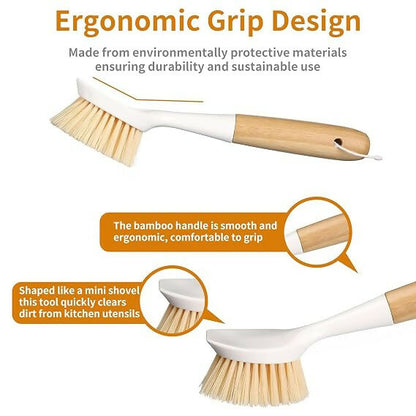 Not Available Bamboo Handle Dish Brush - Dista