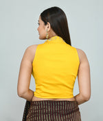 Thumbnail for Joban Fashion Women's Yellow Embroidered Stitched Blouse