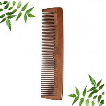 Bronson Professional Kacchi Neem Ayurvedic Wooden Comb - Dista