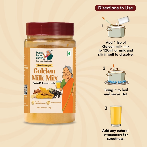 Sweet Karam Coffee Paati's Golden (Turmeric) Milk Mix - Distacart