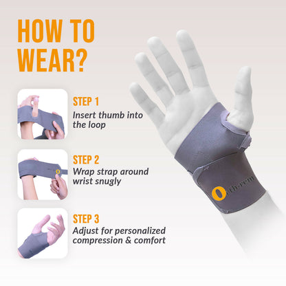 Orth-rem Wrist Support Brace with Thumb Loop Strap - Distacart