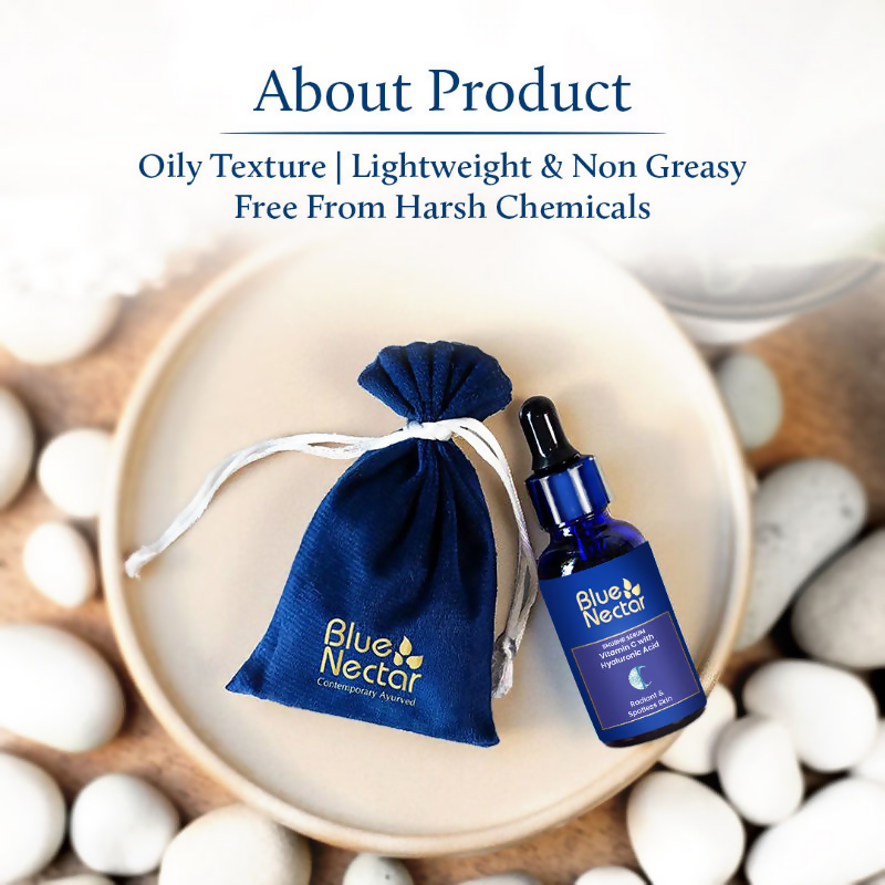 Blue Nectar Vitamin C Face Serum for Dark Spots & Radiance - Distacart