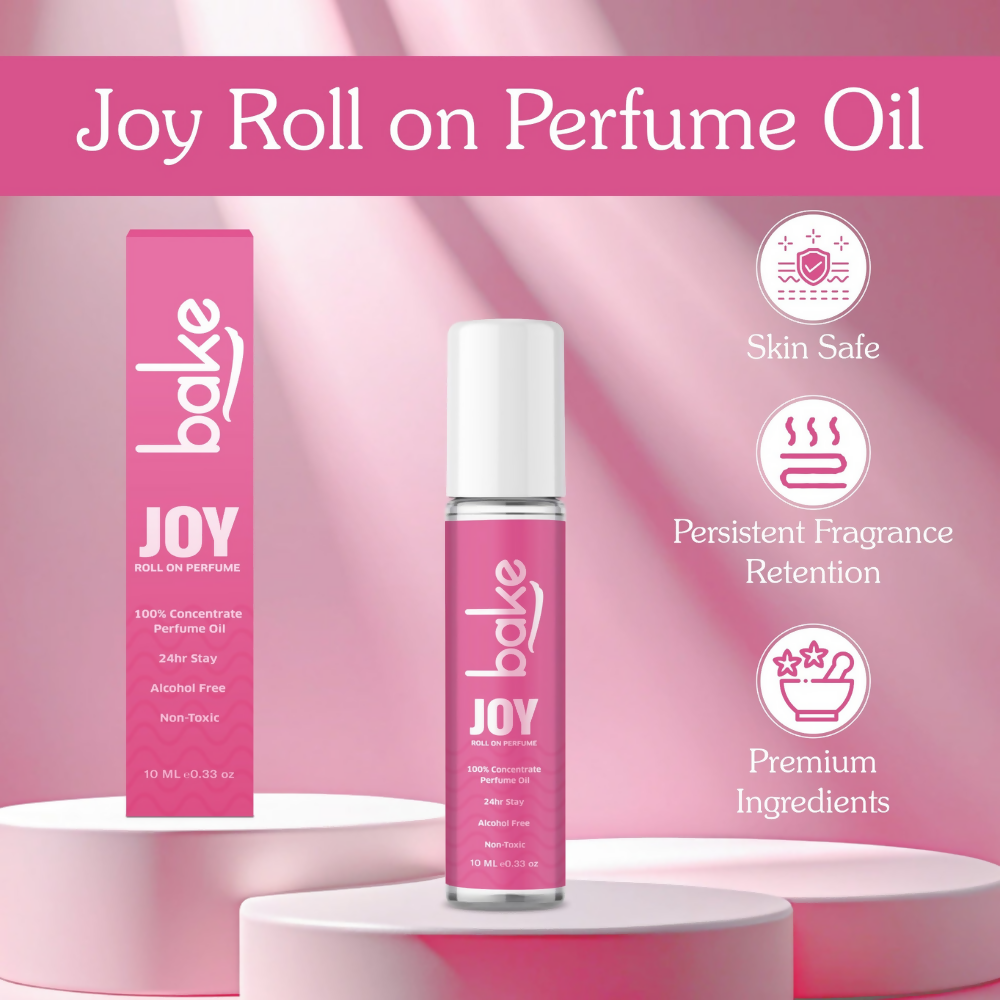 Bake Joy 100% Concentrated Perfume Oil Roll on Fragrance For Men & Women - Peony - Distacart