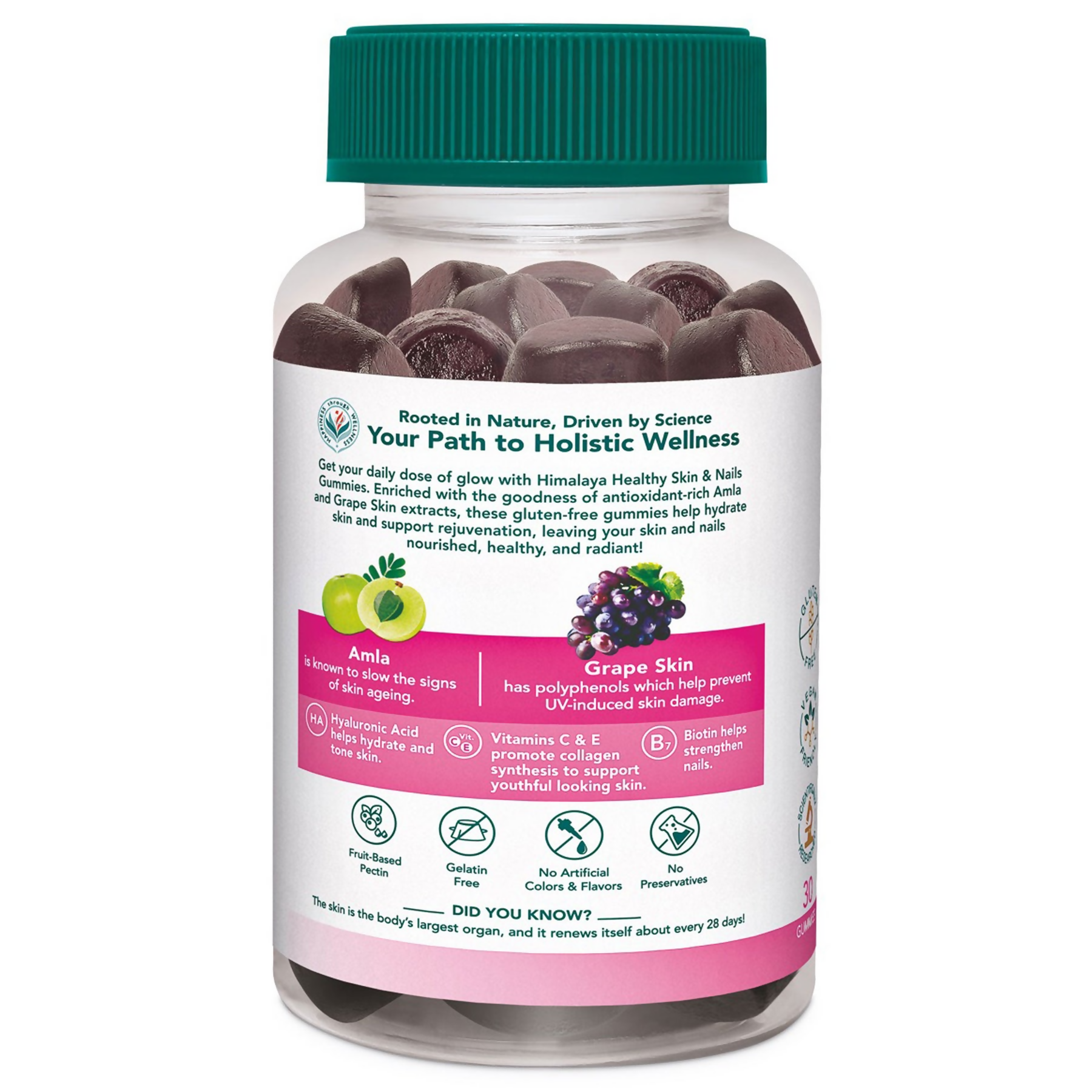 Himalaya Herbals Healthy Skin & Nail Gummies - Distacart