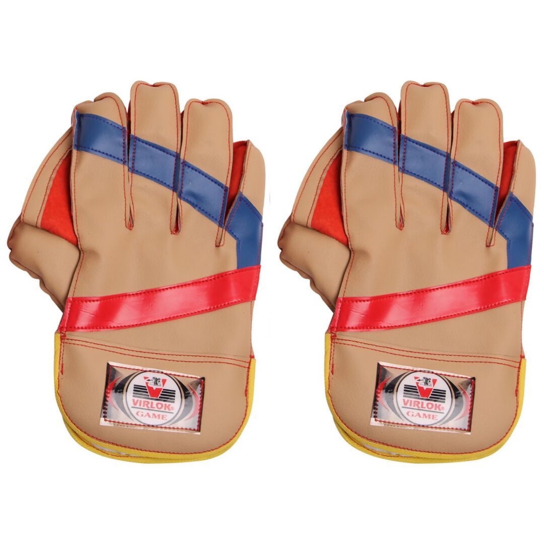 Virlok Foam Wicket keeping Gloves (Multi-Colour) - Distacart