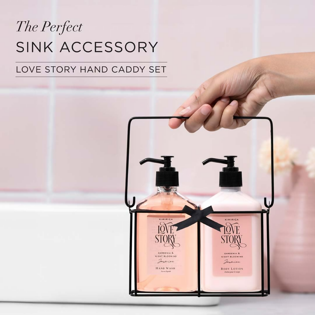 Kimirica Hand Wash & Hand Lotion Duo set Kit with Metal Caddy - Distacart