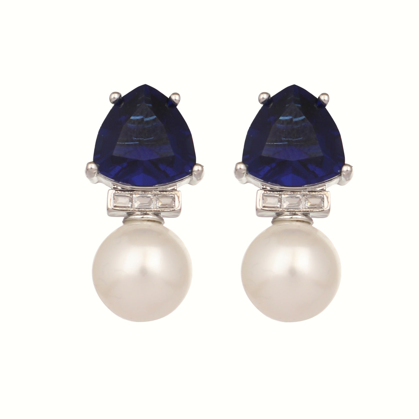 Nuyug Blue Stone Elegance Anti Tarnish Studs - Distacart