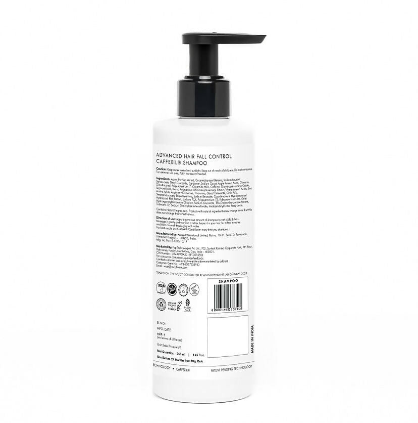 mCaffeine Advanced Hair Fall Control Caffexil Shampoo with Rosemary - Distacart