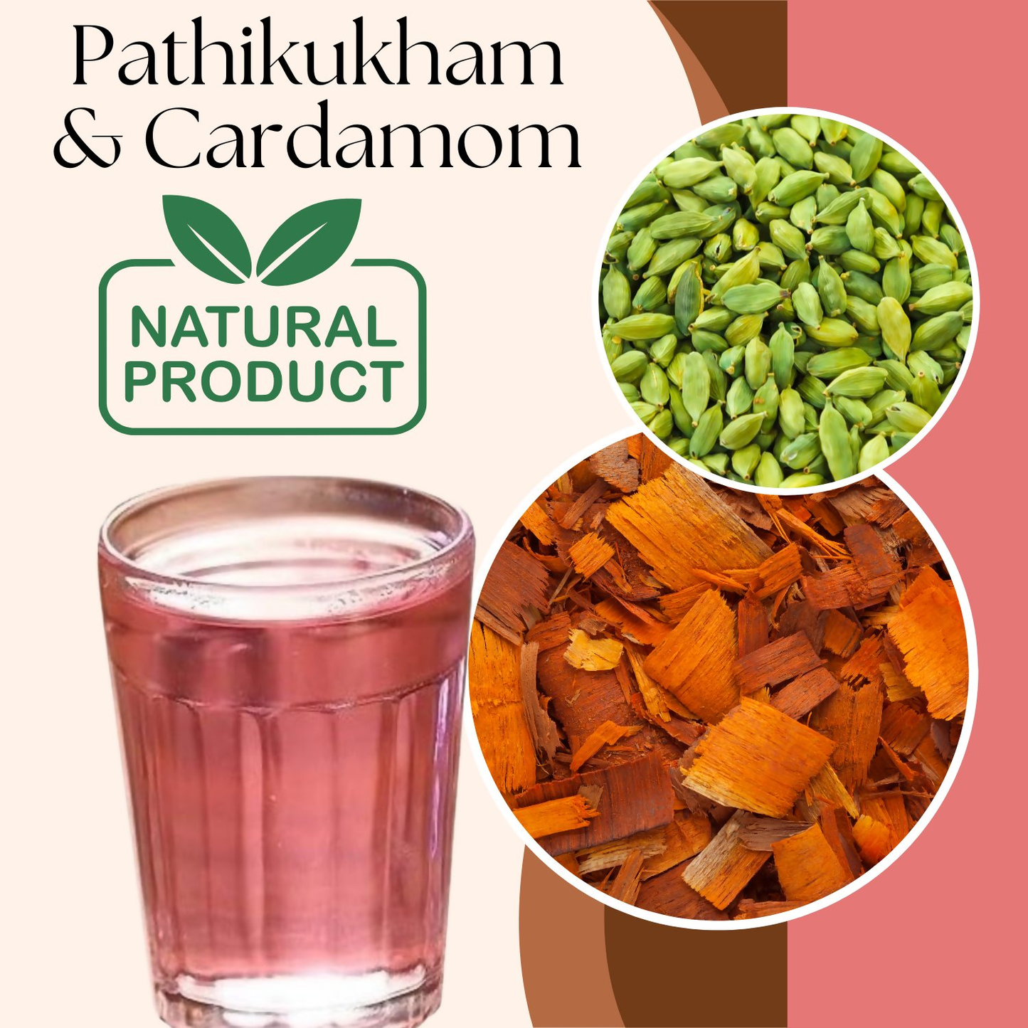 Satvi Wellness Kerala Pathimugam with Cardamom Herbal Drinking Water Mix - Dista