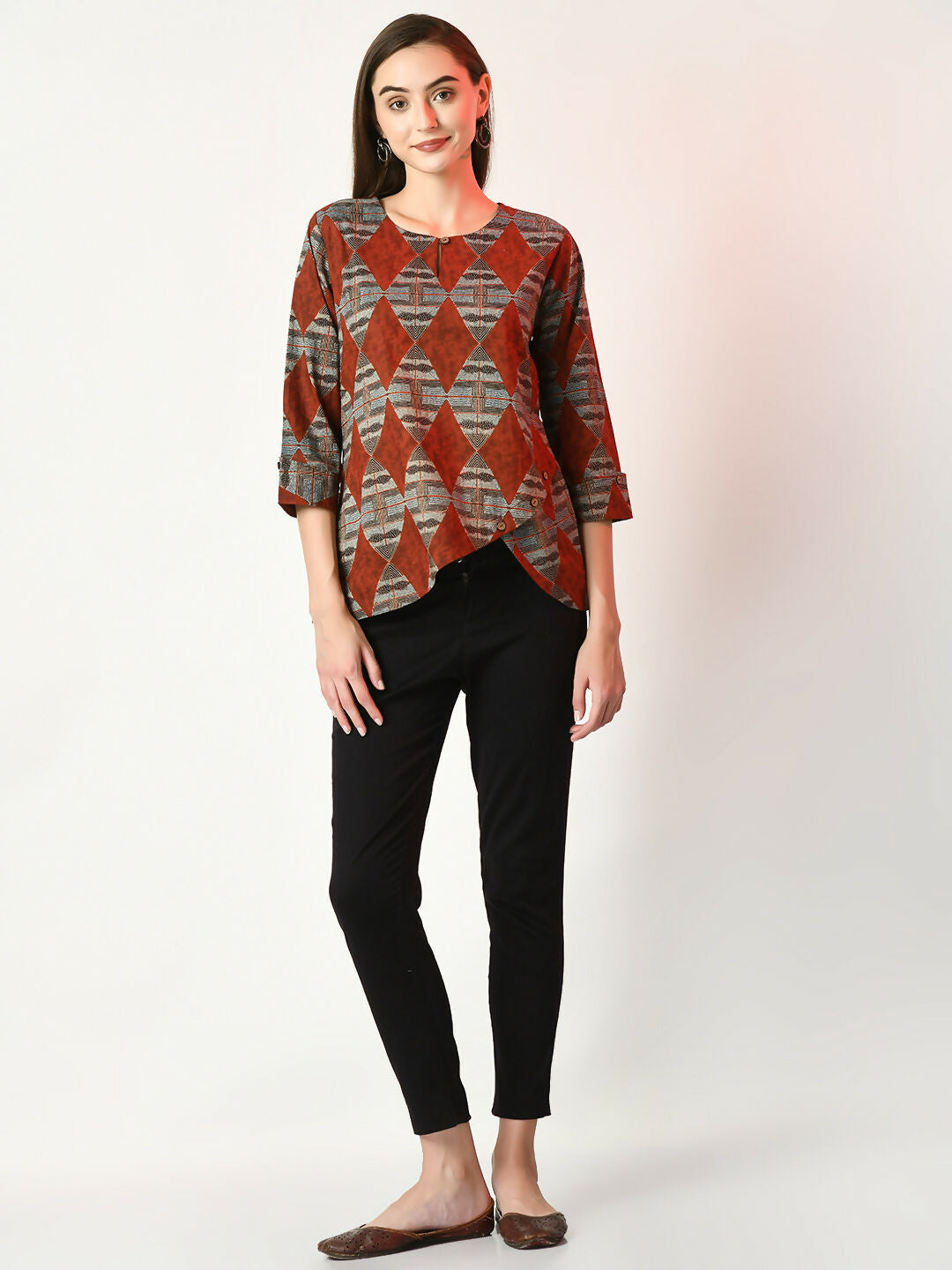 Myshka Women's Multi Printed Top - Distacart