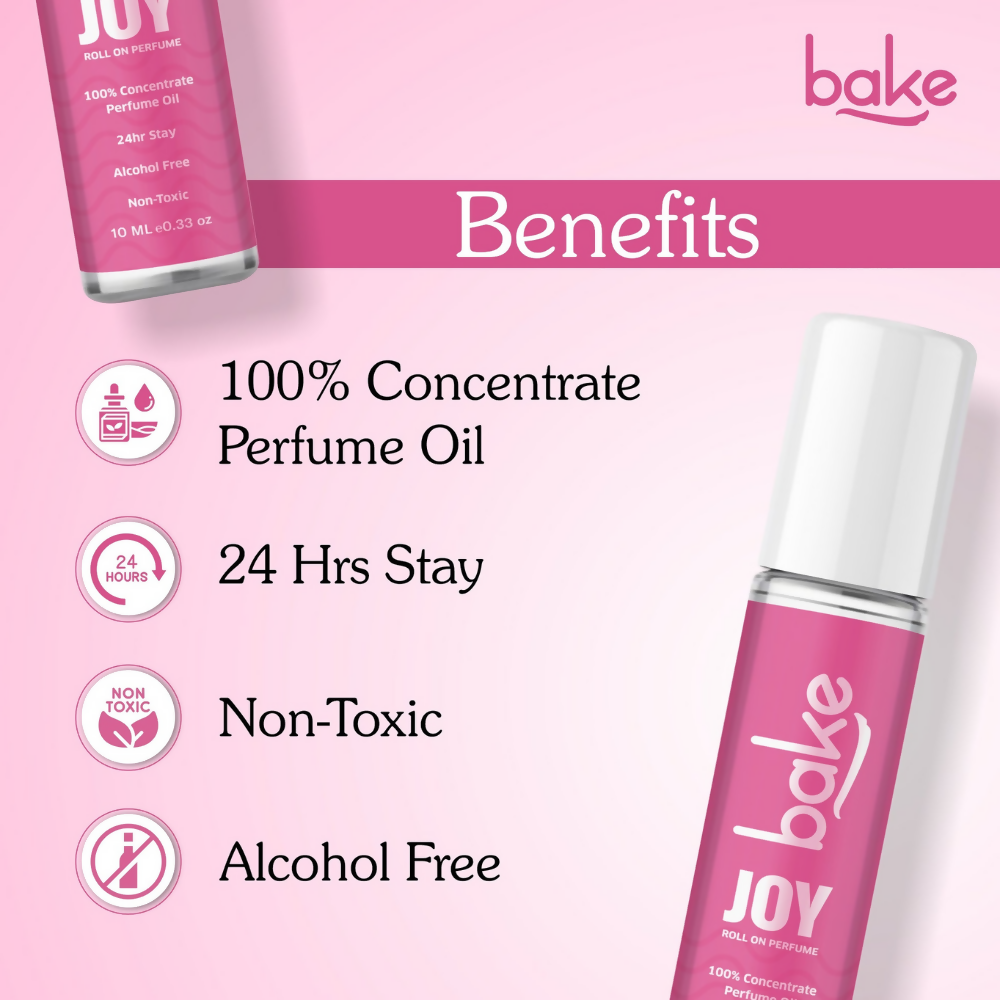 Bake Joy 100% Concentrated Perfume Oil Roll on Fragrance For Men & Women - Peony - Distacart