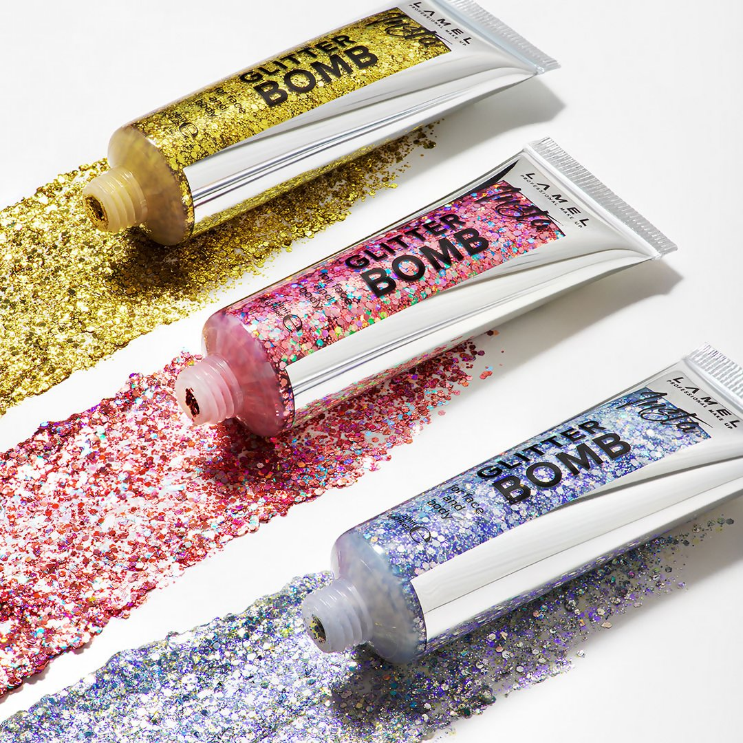 Lamel Insta Glitter Bomb - 402 Gold - Distacart