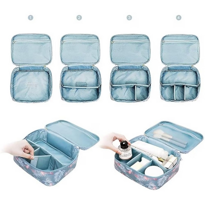 Bronson Professional Portable Dividers Travel Cosmetic Bag Organizer - Dista