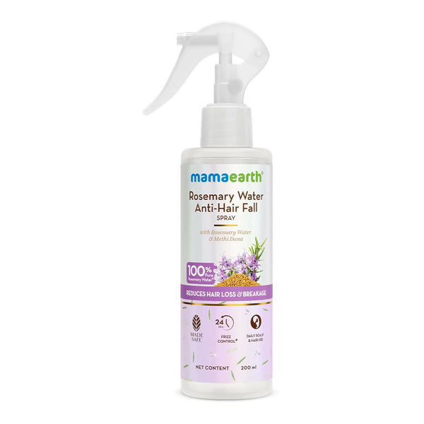 Mamaearth Rosemary Water Anti-Hair Fall Spray with 100% Pure Steam Distilled Rosemary Water & Methi Dana for Hair - Distacart