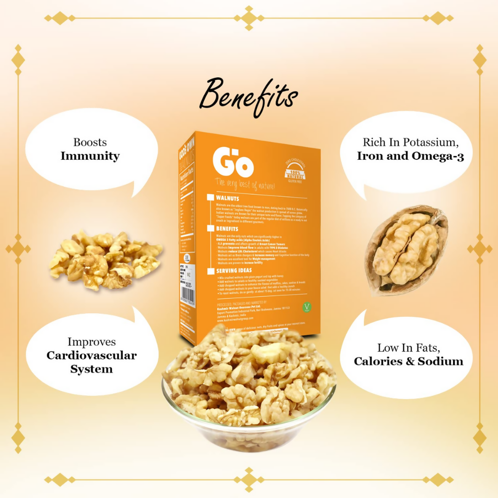 Go Organic Light Broken Walnut Kernels - Dista
