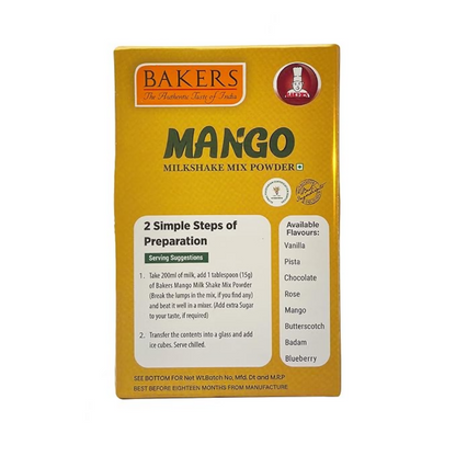 BAKERS Milk Shake Mix - Mango Flavour - Dista