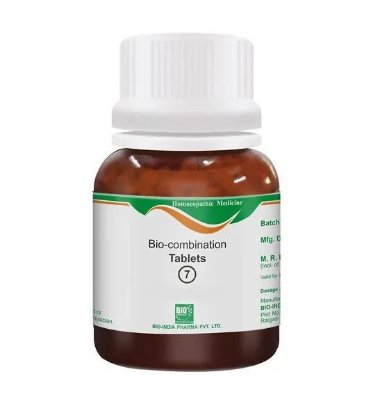 Bio India Homeopathy Bio-combination 7 Tablets - Distacart