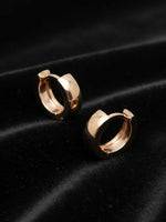 Thumbnail for NVR Men's Rose Gold Plated Hoop Earrings - Distacart