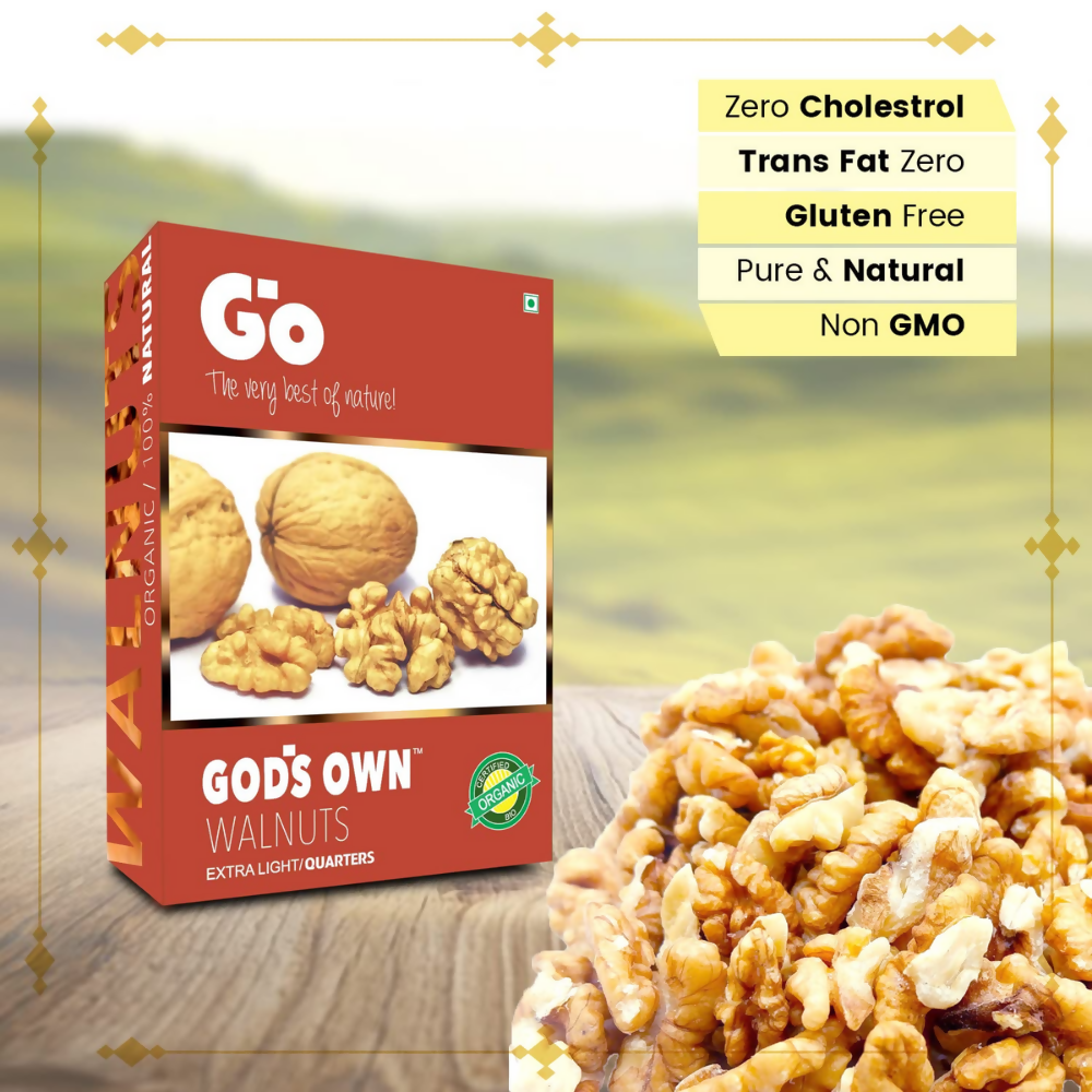 Go Organic Light Quarters & Extra Light Quarters Walnuts
