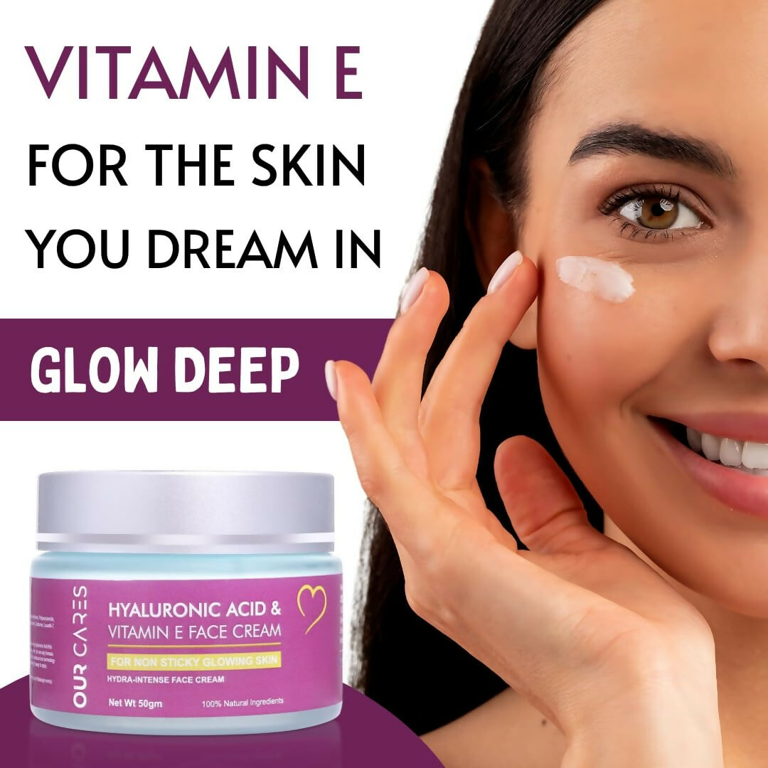 Our Cares Face Cream with Hyaluronic Acid & Vitamin E - Distacart