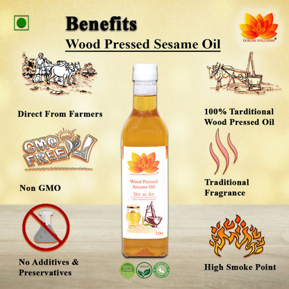 Dorjee Wellness Wood Pressed Sesame Oil - Distacart