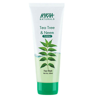 Nykaa Naturals Tea Tree & Neem Purifying Face Wash for Acne - Distacart