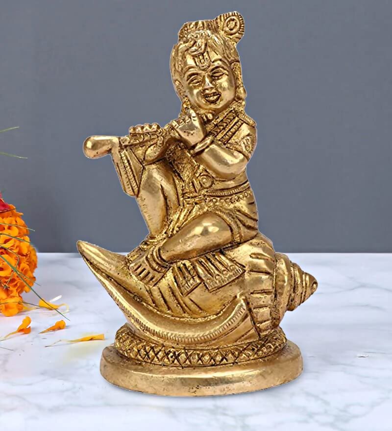 Artvarko Brass Bal Lord Krishna Bhagwan Idol - Distacart