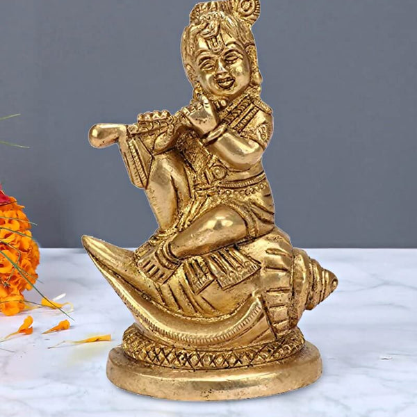 Artvarko Brass Bal Lord Krishna Bhagwan Idol - Distacart