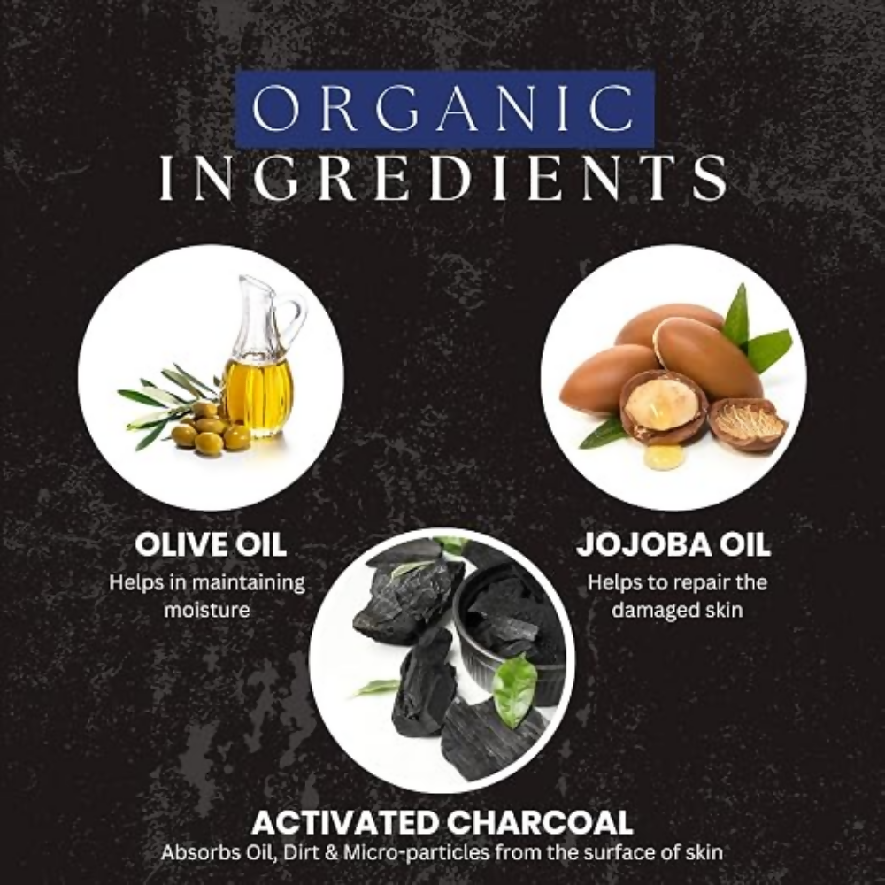 Amazing Earth Activated Charcoal Face Scrub for Men - Dista