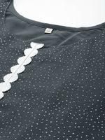 Thumbnail for Ahalyaa Women's Traditional wear Ethnic Dress - Grey - Distacart
